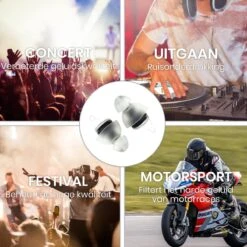 TibaGoods Oordoppen - Gehoorbescherming - 23 DB - Incl. Opbergdoosje - Transparant - Muziek Festival - Concert - Uitgaan - Zwemmen - Studeren Of Werken -MEDISANA Shop 1200x1200 858