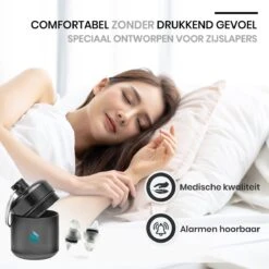 TibaGoods Oordoppen - Gehoorbescherming - 23 DB - Incl. Opbergdoosje - Transparant - Muziek Festival - Concert - Uitgaan - Zwemmen - Studeren Of Werken -MEDISANA Shop 1200x1200 859