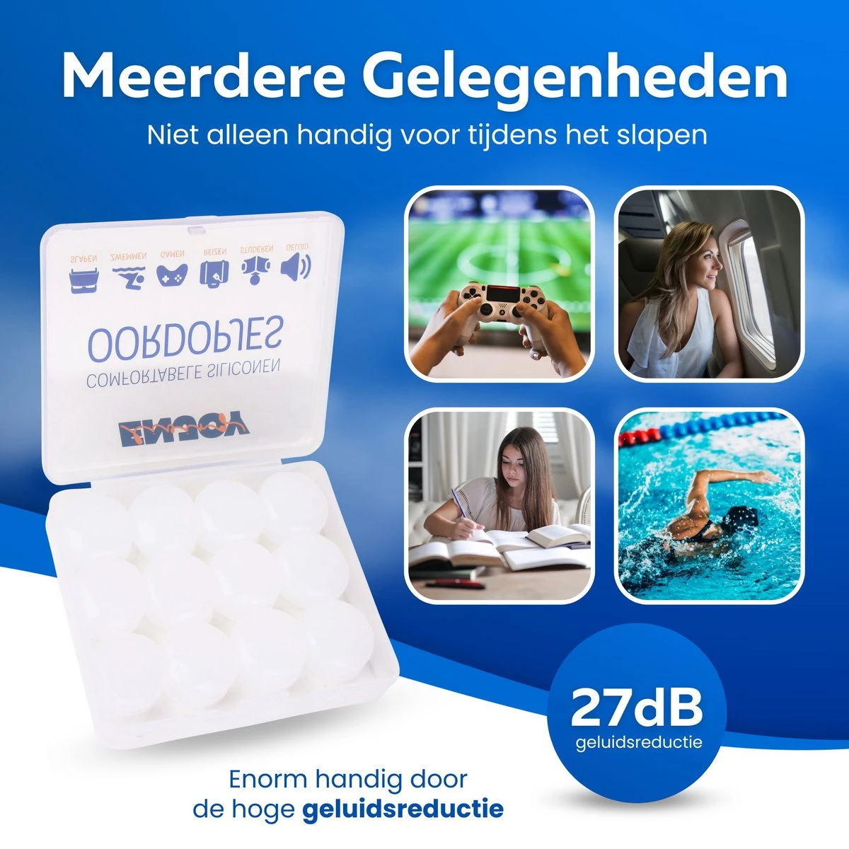 14x Premium Siliconen Oordopjes Slapen - 27dB - Kneedbare Transparante Oordoppen Slapen - Ook Perfect Voor Zijslapers - Slaapoordoppen - Slaap Oordopjes - Sleep Plugs 7 14x Premium Siliconen Oordopjes Slapen - 27dB - Kneedbare Transparante Oordoppen Slapen - Ook Perfect Voor Zijslapers - Slaapoordoppen - Slaap Oordopjes - Sleep Plugs - Afbeelding 5