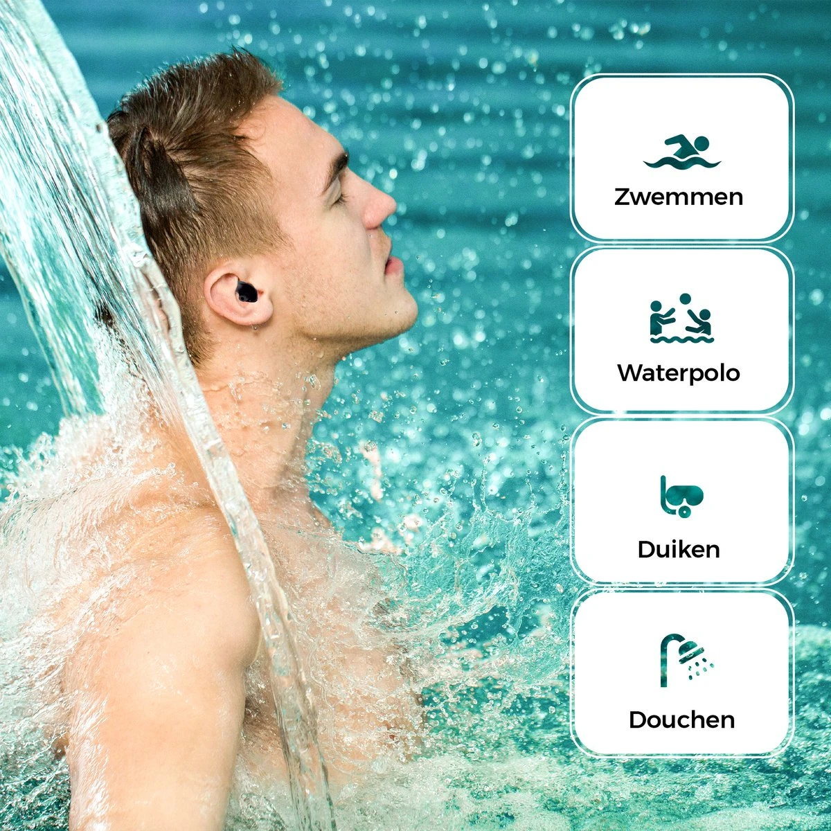 TravelHawk Siliconen Oordopjes - Zwem Oordopjes - Waterdicht - Douchen - Bad - Surfen - Watersporten - Gehoorbescherming - Waterdichte Siliconen Oordopjes - Snurken - Partyplugs - Herbruikbaar 7 TravelHawk Siliconen Oordopjes - Zwem Oordopjes - Waterdicht - Douchen - Bad - Surfen - Watersporten - Gehoorbescherming - Waterdichte Siliconen Oordopjes - Snurken - Partyplugs - Herbruikbaar - Afbeelding 5