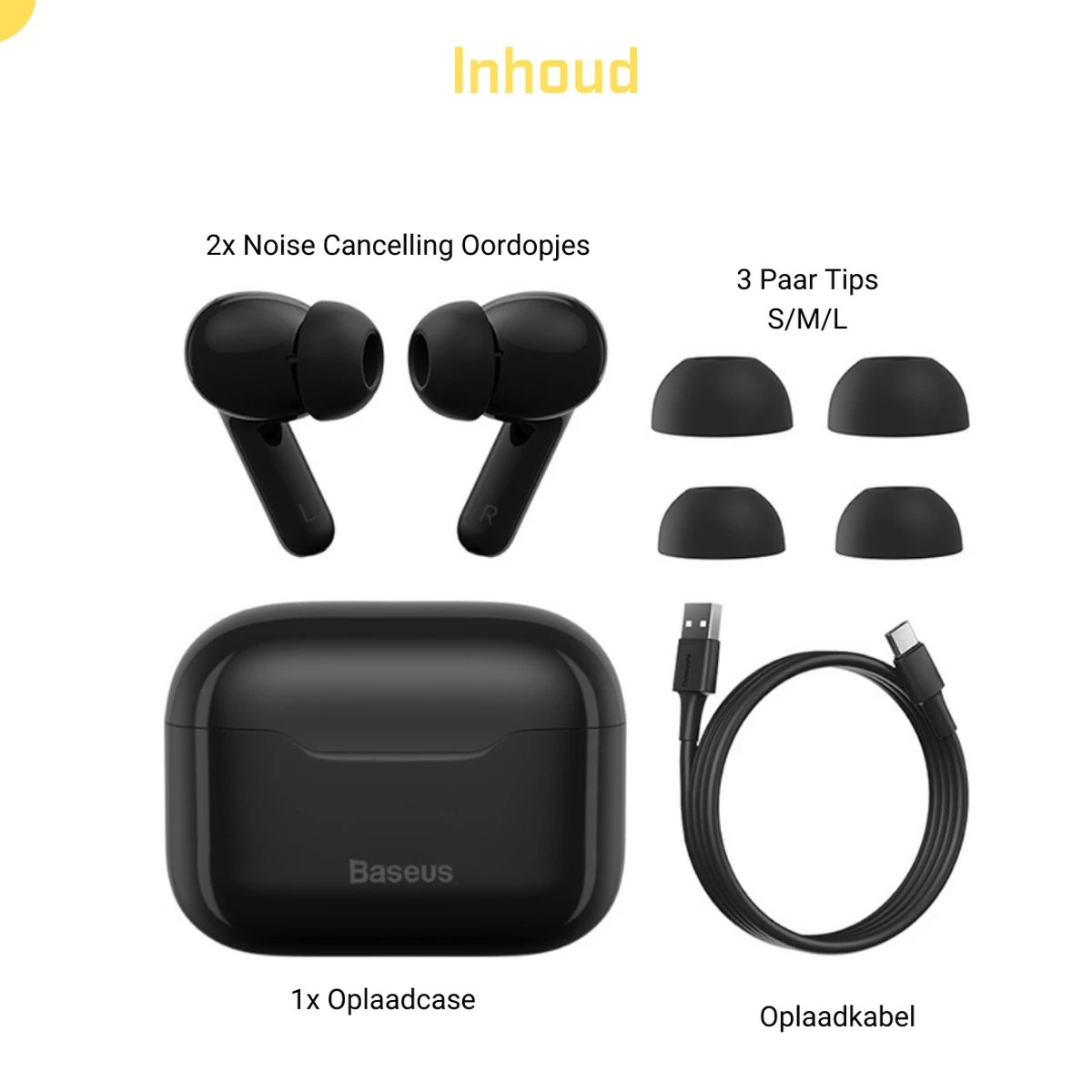 Noise Cancelling Oordopjes - Draadloze Oordopjes Bluetooth 5.2 - Draadloze Oortjes Noise Cancelling 32db - 30 Uur Gebruik - ANC - Meetings - Sporten 4 Noise Cancelling Oordopjes - Draadloze Oordopjes Bluetooth 5.2 - Draadloze Oortjes Noise Cancelling 32db - 30 Uur Gebruik - ANC - Meetings - Sporten - Afbeelding 2