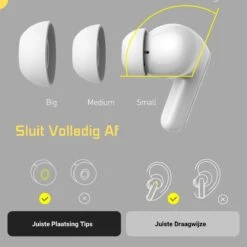 Noise Cancelling Oordopjes - Draadloze Oordopjes Bluetooth 5.2 - Draadloze Oortjes Noise Cancelling 32db - 30 Uur Gebruik - ANC - Meetings - Sporten 16 Noise Cancelling Oordopjes - Draadloze Oordopjes Bluetooth 5.2 - Draadloze Oortjes Noise Cancelling 32db - 30 Uur Gebruik - ANC - Meetings - Sporten -MEDISANA Shop 1200x1200 910