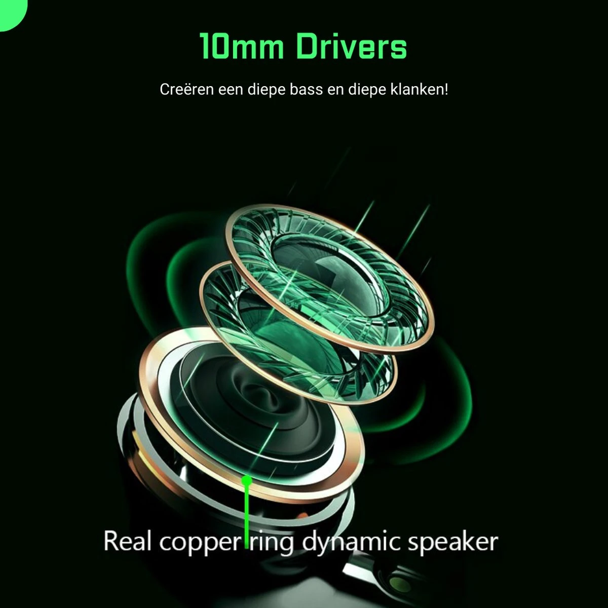 Noise Cancelling Oordopjes - Draadloze Oordopjes Bluetooth 5.1 - Draadloze Oortjes Noise Canceling - Gaming Oortjes - 32 Uur Gebruik - ENC - Meetings - Sporten - Gamen 5 Noise Cancelling Oordopjes - Draadloze Oordopjes Bluetooth 5.1 - Draadloze Oortjes Noise Canceling - Gaming Oortjes - 32 Uur Gebruik - ENC - Meetings - Sporten - Gamen - Afbeelding 4