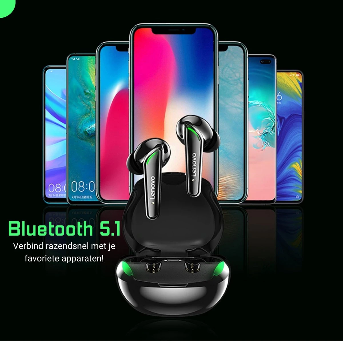 Noise Cancelling Oordopjes - Draadloze Oordopjes Bluetooth 5.1 - Draadloze Oortjes Noise Canceling - Gaming Oortjes - 32 Uur Gebruik - ENC - Meetings - Sporten - Gamen 7 Noise Cancelling Oordopjes - Draadloze Oordopjes Bluetooth 5.1 - Draadloze Oortjes Noise Canceling - Gaming Oortjes - 32 Uur Gebruik - ENC - Meetings - Sporten - Gamen - Afbeelding 6