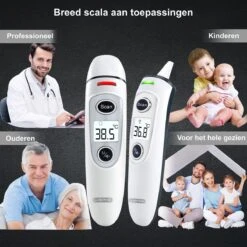Librie Oorthermometer Voorhoofdthermometer Medische Thermometer Infrarood Thermometer Koortsthermometer Digitale Thermometer Babythermometer Koorts Meten Slimme Thermometer Temperatuurmeter-Incl Batterijen En NL/FR/EN Handleiding -MEDISANA Shop 1200x1200 987