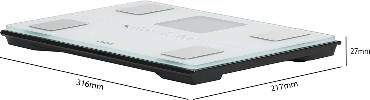 TANITA BC-401 Personenweegschaal Met Lichaamsanalyse - Wit 8 TANITA BC-401 Personenweegschaal Met Lichaamsanalyse - Wit - Afbeelding 6