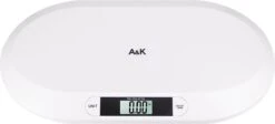 A&K Baby Weegschaal - Digitaal - Multifunctioneel - Babyweegschaal - Inclusief Batterijen – Personenweegschaal - Dierenweegschaal - Wit -MEDISANA Shop 1200x543