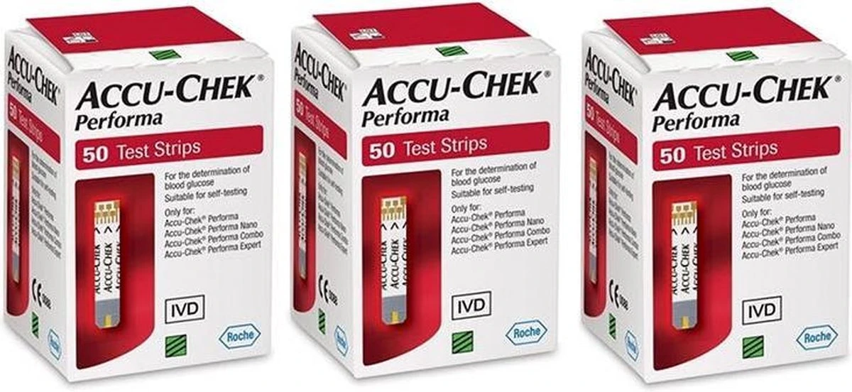 3X 50 Strips Accu Chek Performa Actiepakket 4 3X 50 Strips Accu Chek Performa Actiepakket - Afbeelding 2