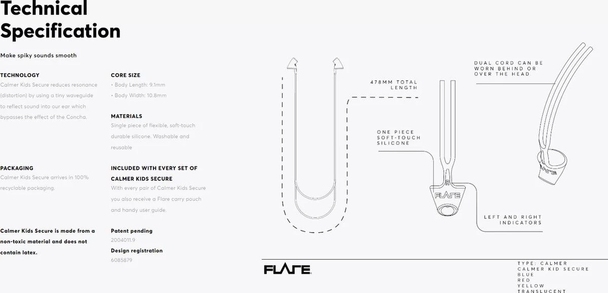 Flare Audio Secure Kids - Blauw 4 Flare Audio Secure Kids - Blauw - Afbeelding 2