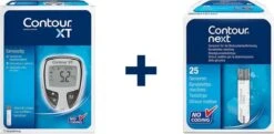 Bayer Acensia Contour XT Startpakket - Bloedsuikermeter + 25 Contour Next Teststrip