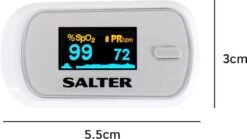 Salter- Saturatiemeter- Hartslagmeter-zuurstofmeter-vinger Pulse Oximeter- Inclusief Batterijen- Achtergrondsverlichting- 2 Jaar Garantie -MEDISANA Shop 1200x676 2