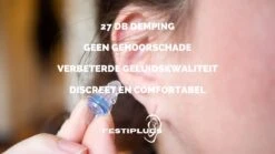 Festiplugs Oordoppen - Gehoorbescherming - 27dB - Festival Oordopjes - Transparant - Festival, Concert, Studeren, Slapen - Party Plug -MEDISANA Shop 1200x677 3