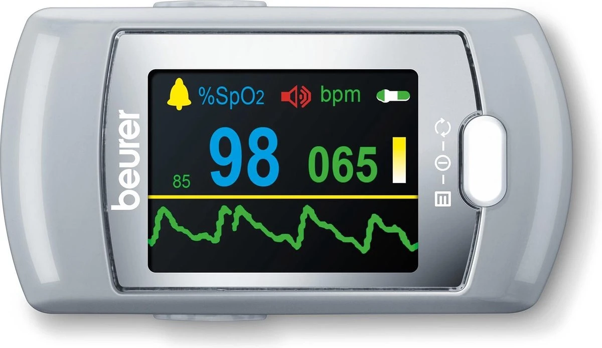 Beurer PO80 - Saturatiemeter/Pulseoximeter - Hartslagmeter - USB Data-overdracht 5 Beurer PO80 - Saturatiemeter/Pulseoximeter - Hartslagmeter - USB Data-overdracht - Afbeelding 3