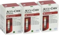 3X 50 Strips Accu Chek Performa Actiepakket