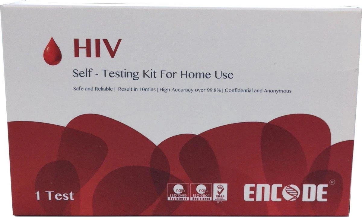 HIV Zelftest | Encode HIV Zelftest | Thuistest HIV | Bloedtest | 3 Stuks 4 HIV Zelftest | Encode HIV Zelftest | Thuistest HIV | Bloedtest | 3 Stuks - Afbeelding 2