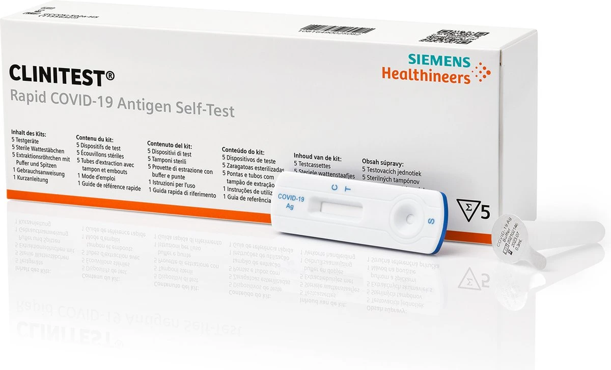 Siemens / CLINITEST Rapid COVID-19 Antigen Self-Test 3 Siemens / CLINITEST Rapid COVID-19 Antigen Self-Test