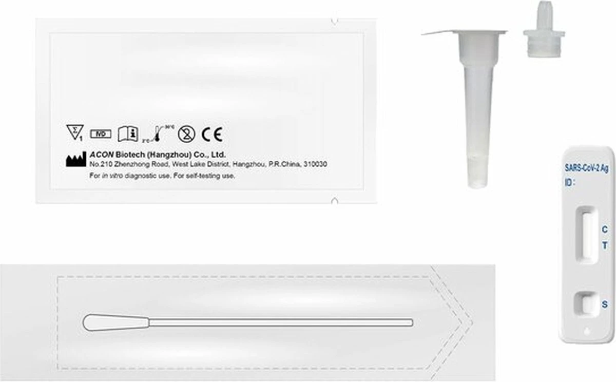 50 Stuks Flowflex Corona Zelftest - Per Stuk Verpakt - Sneltest Covid-19 4 50 Stuks Flowflex Corona Zelftest - Per Stuk Verpakt - Sneltest Covid-19 - Afbeelding 2