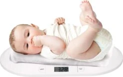 Grundig Babyweegschaal - Digitaal - 10 Gram Nauwkeurig - Max 20 Kilo - Tare-Functie - Wit