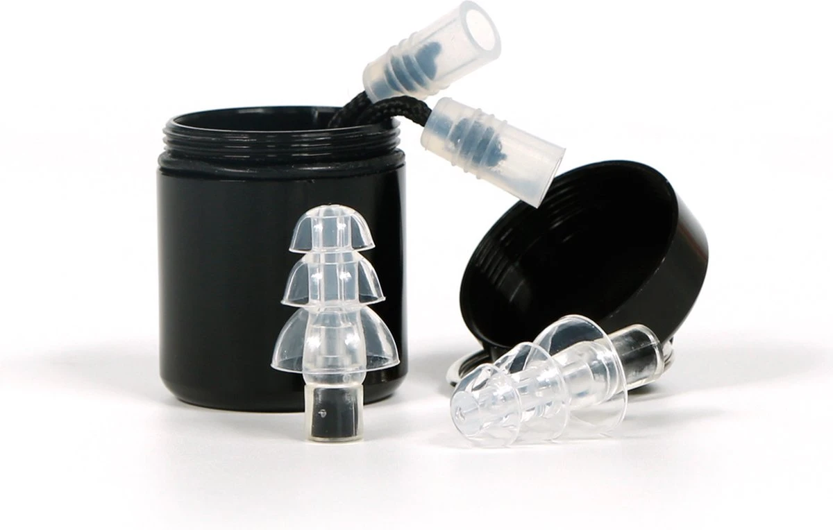 Naison Oordoppen - Gehoorbescherming 23 DB - Oordopjes Voor Festival - Incl Opbergdoosje En Touw - Transparant 6 Naison Oordoppen - Gehoorbescherming 23 DB - Oordopjes Voor Festival - Incl Opbergdoosje En Touw - Transparant - Afbeelding 4