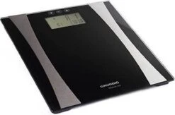 Grundig Personenweegschaal PS 5040 - Weegbereik 2 Tot 150 Kg - Premium Line - Zwart & RVS - Geheugen Voor 12 Personen - Diverse Meetmogelijkheden