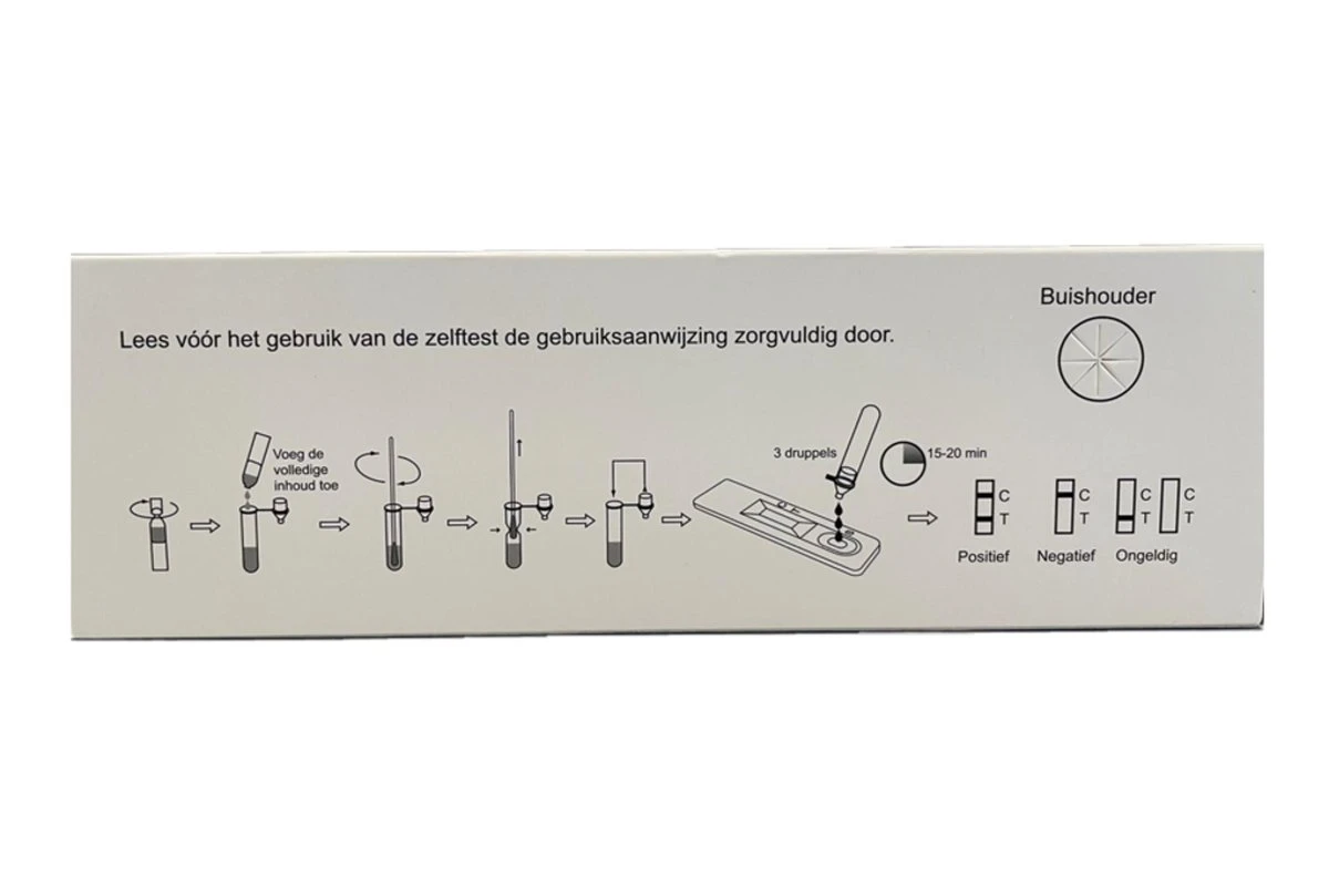 100 Stuks Corona Zelftest MP Biomedical | Corona Zelftesten-coronaZelftests - Per Stuk Verpakt | Zelftest Covid19 | Thuistest | Single Pack| Nederlandse Handleiding 5 100 Stuks Corona Zelftest MP Biomedical | Corona Zelftesten-coronaZelftests - Per Stuk Verpakt | Zelftest Covid19 | Thuistest | Single Pack| Nederlandse Handleiding - Afbeelding 3