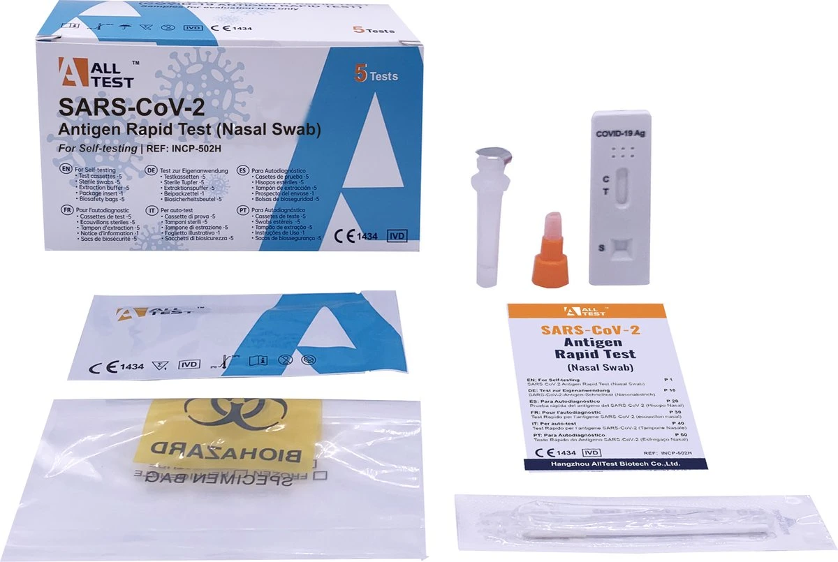 ALLTest Zelftest Corona Zelftest - Sneltest Verpakt Per 10 STUKS - Sars-CoV-2 Antigen Rapid Test 3 ALLTest Zelftest Corona Zelftest - Sneltest Verpakt Per 10 STUKS - Sars-CoV-2 Antigen Rapid Test