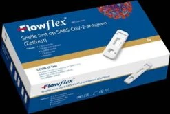 5 Stuks FLOWFLEX ZELFTEST SINGLE PACKED Corona ( Covid 19 ) Corona Zelftest / Sneltest 5 STUKS - Sars-CoV-2 Antigen Rapid Test 5 Stuks