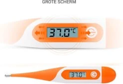 Thermometer Lichaam - Koorts - Koortsthermometer Voor Volwassenen - Oranje - Incl. Opbergcase En Handleiding! -MEDISANA Shop 1200x822 2