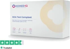 Homed-IQ - SOA Test Voor Vrouwen - Test Op: HIV, Chlamydia, Gonorroe, Trichomonas En Syfilis - Laboratorium Test