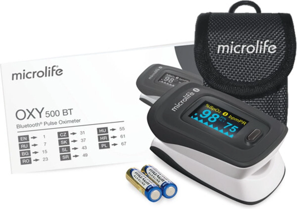 Microlife OXY500 BT Saturatiemeter - Nieuw 2022 Model 4 Microlife OXY500 BT Saturatiemeter - Nieuw 2022 Model - Afbeelding 2