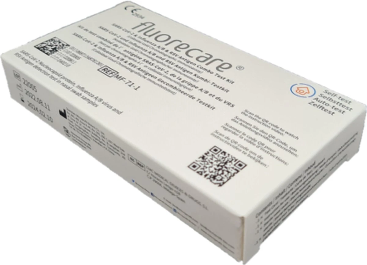 Fluorecare COMBO TEST - SARS Cov-2 - Influenza A/B - RSV Antigen Test Kit - 1 Set 8 Fluorecare COMBO TEST - SARS Cov-2 - Influenza A/B - RSV Antigen Test Kit - 1 Set - Afbeelding 6