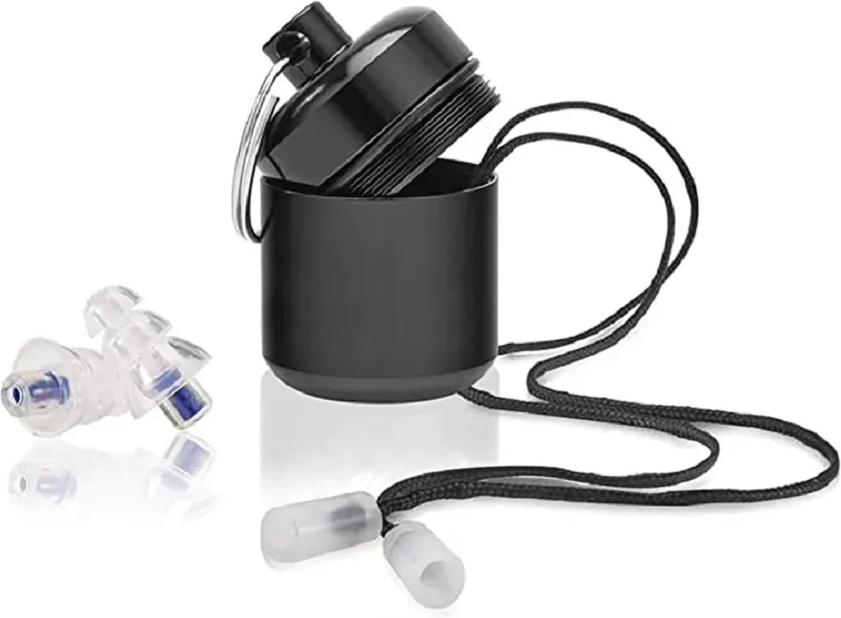 Naison Oordoppen - Gehoorbescherming 23 DB - Oordopjes Voor Festival - Incl Opbergdoosje En Touw - Transparant 7 Naison Oordoppen - Gehoorbescherming 23 DB - Oordopjes Voor Festival - Incl Opbergdoosje En Touw - Transparant - Afbeelding 5