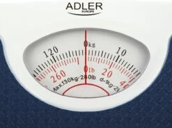 Adler - Analoge Weegschaal - Blauw - Tot 130 Kg