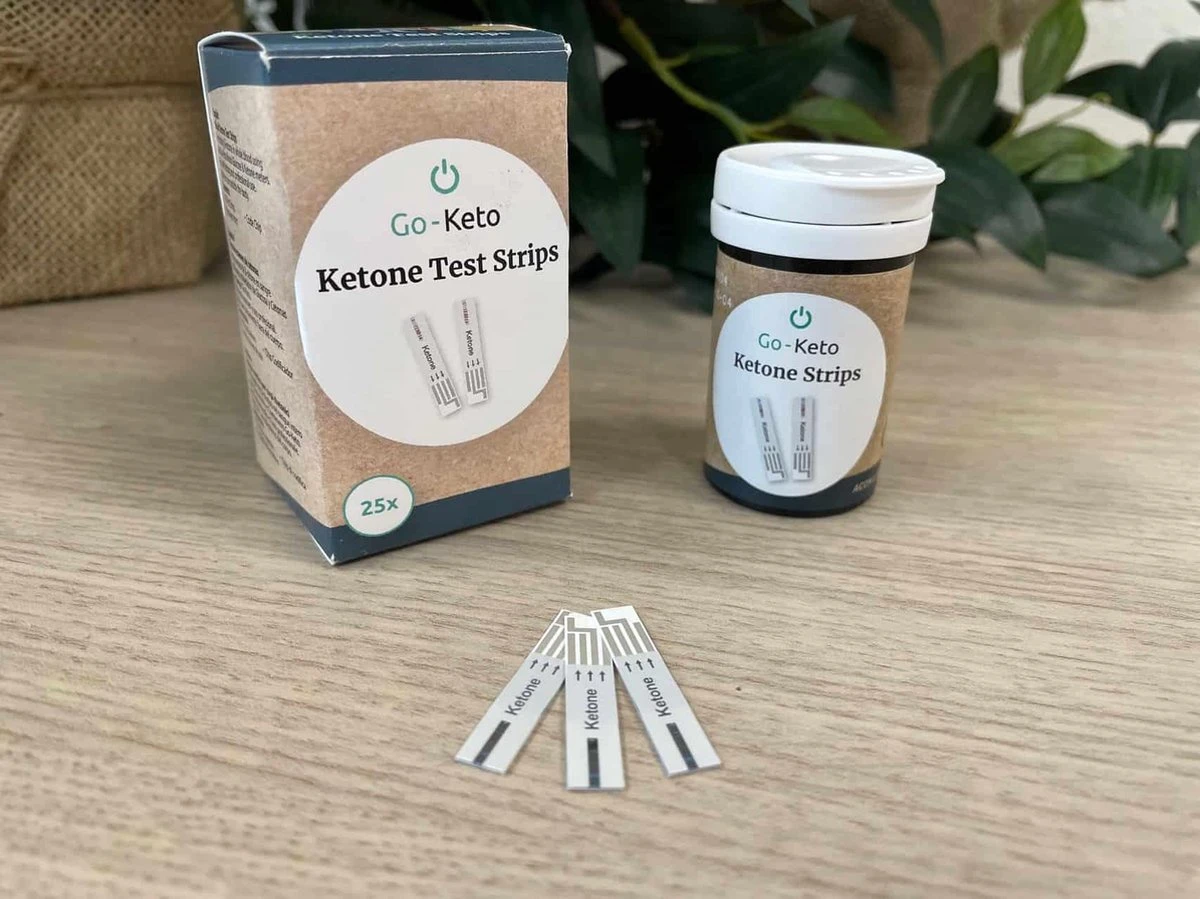 Go-Keto | Ketone Test Strips | 1 X 25 Strips | Ketose Dieet | Ketonentest 4 Go-Keto | Ketone Test Strips | 1 X 25 Strips | Ketose Dieet | Ketonentest - Afbeelding 2