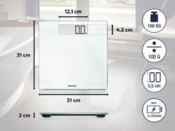 Soehnle Personenweegschaal Digitaal Style Sense Comfort 100 - Wit - Tot 100 Kg - Incl. Batterijen -MEDISANA Shop 1200x899 4