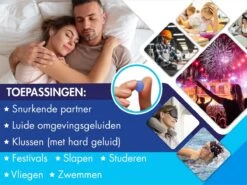 Numsy® Siliconen Oordoppen Slapen - 12 Stuks - Voor Geluidsoverlast - Slaap Earplugs - Oordopjes Tegen Snurken -MEDISANA Shop 1200x900 24