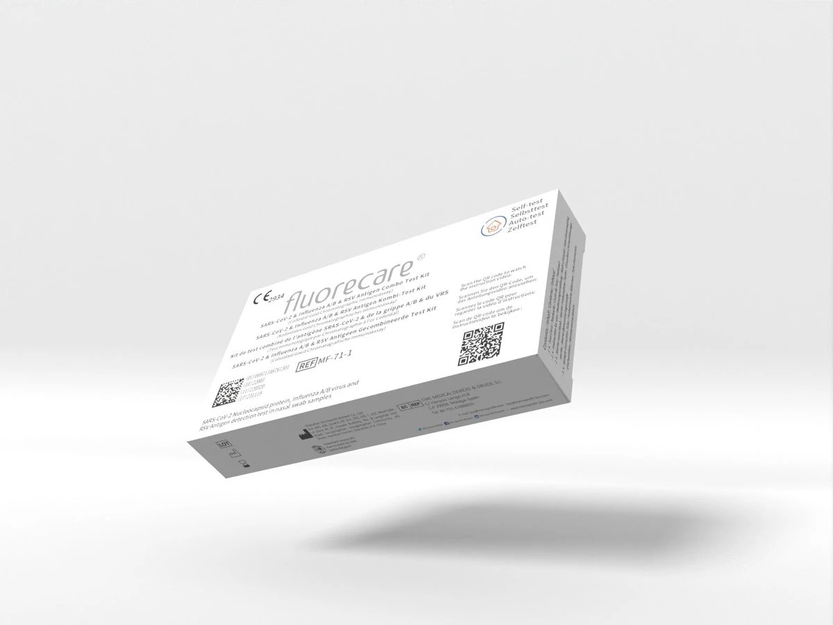 Fluorecare COMBO TEST - SARS Cov-2 - Influenza A/B - RSV Antigen Test Kit - 1 Set 6 Fluorecare COMBO TEST - SARS Cov-2 - Influenza A/B - RSV Antigen Test Kit - 1 Set - Afbeelding 4