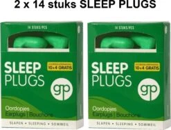 Sleep Plugs - 2 X 14 Stuks - Oordopjes - 14 Paar - Ruisonderdrukking - Slaap Oordoppen - Dempt Snurkgeluid - Voor Een Goede Nachtrust