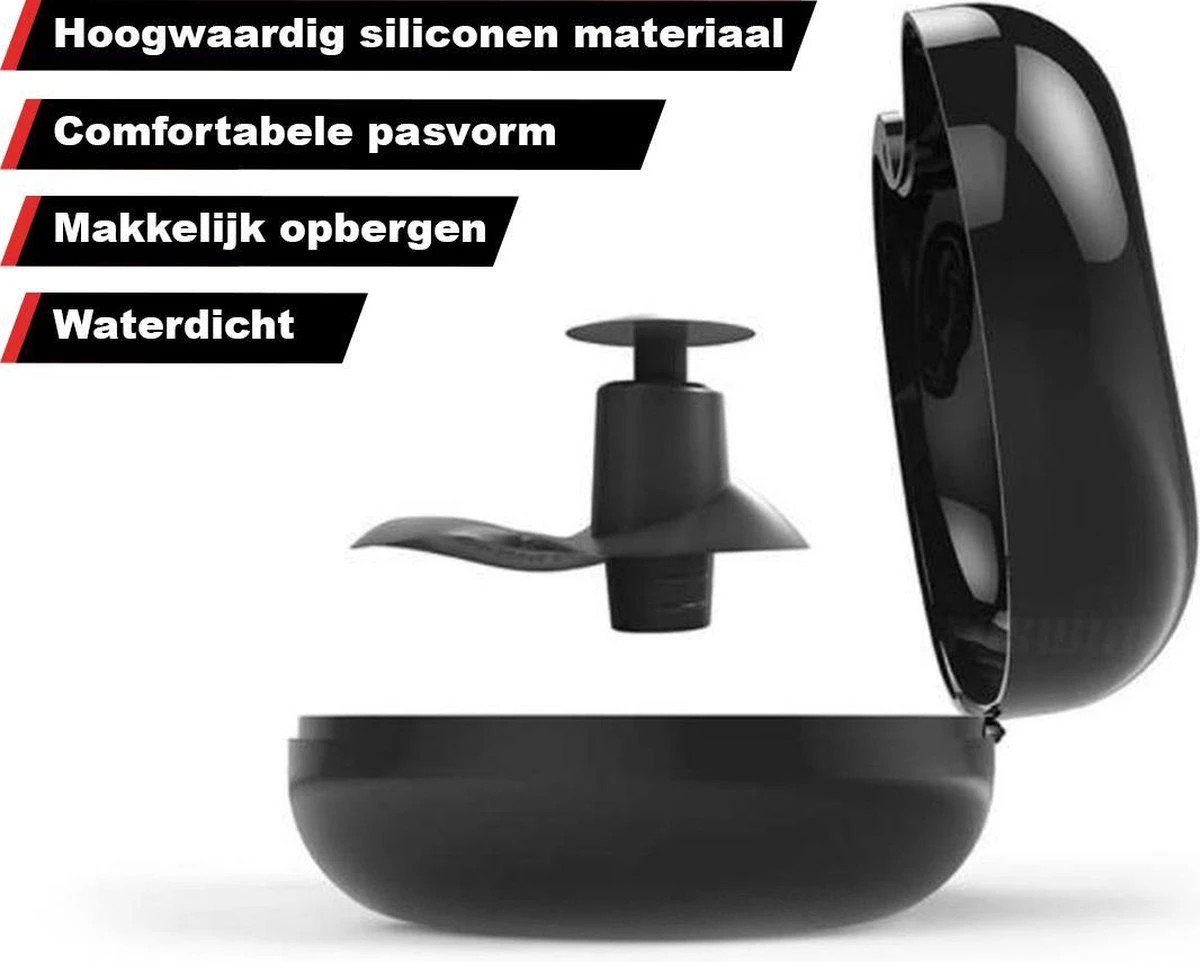Zwem Oordopjes - Gehoorbescherming - Waterdichte Siliconen Oordopjes - Snurken - Partyplugs - Herbruikbaar 6 Zwem Oordopjes - Gehoorbescherming - Waterdichte Siliconen Oordopjes - Snurken - Partyplugs - Herbruikbaar - Afbeelding 4