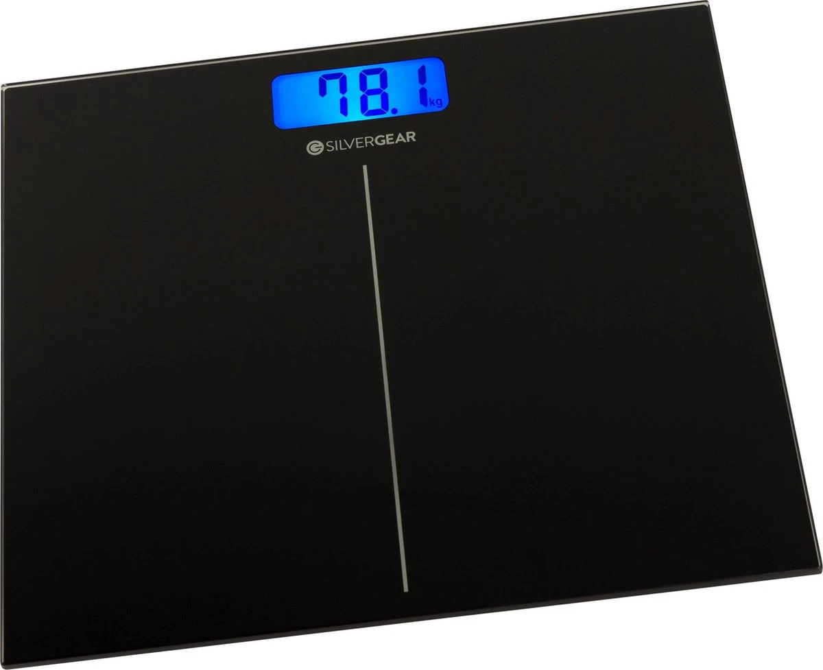 Silvergear® Personenweegschaal Digitaal - Weegschaal - Makkelijk Op Te Bergen - Verlicht LCD Scherm - Zwart 4 Silvergear® Personenweegschaal Digitaal - Weegschaal - Makkelijk Op Te Bergen - Verlicht LCD Scherm - Zwart - Afbeelding 2