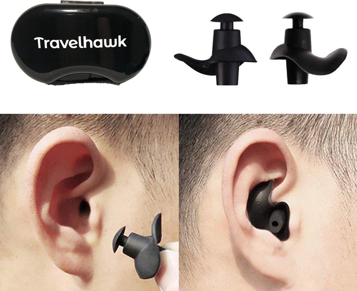 TravelHawk Siliconen Oordopjes - Zwem Oordopjes - Waterdicht - Douchen - Bad - Surfen - Watersporten - Gehoorbescherming - Waterdichte Siliconen Oordopjes - Snurken - Partyplugs - Herbruikbaar 3 TravelHawk Siliconen Oordopjes - Zwem Oordopjes - Waterdicht - Douchen - Bad - Surfen - Watersporten - Gehoorbescherming - Waterdichte Siliconen Oordopjes - Snurken - Partyplugs - Herbruikbaar