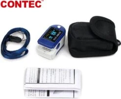 Contec CMS50D1 Saturatiemeter Professioneel Beste Getest - Blauw