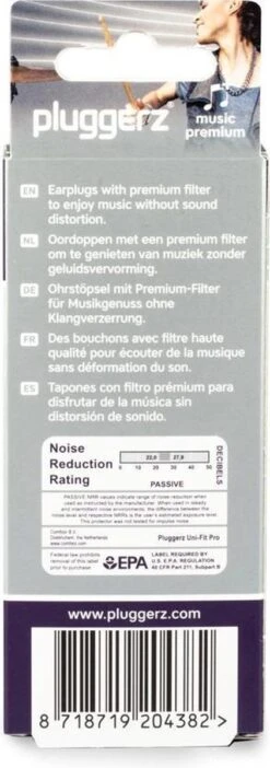 Pluggerz Earplugs Music Premium - Oordoppen Voor Muziekliefhebbers - Met Speciaal Muziekfilter - Genieten Zonder Geluidsvervorming -MEDISANA Shop 422x1200