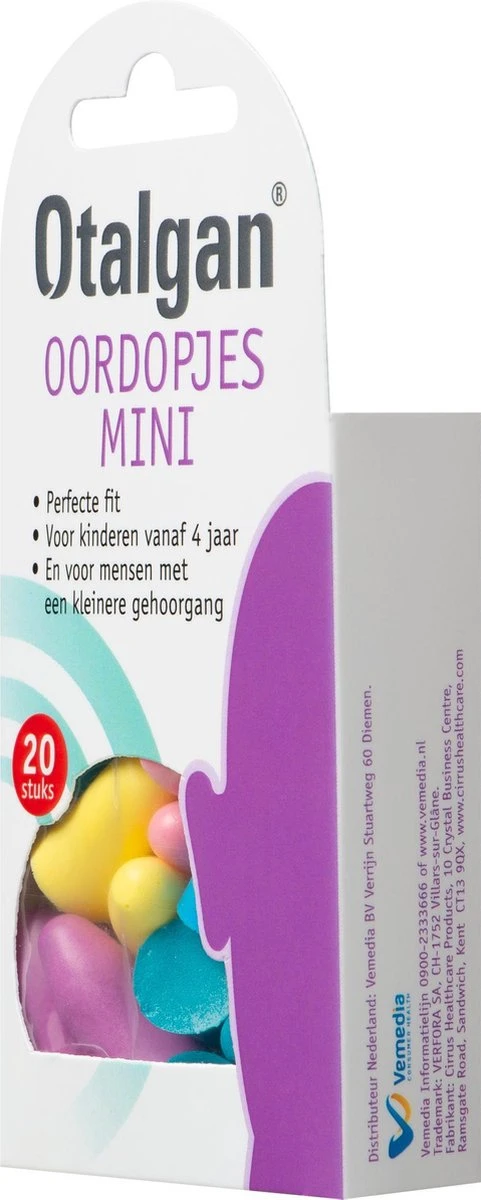 Otalgan Oordoppen Mini - Beschermende Oordopjes - 20 Paar 4 Otalgan Oordoppen Mini - Beschermende Oordopjes - 20 Paar - Afbeelding 2