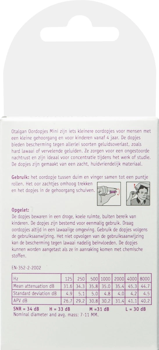 Otalgan Oordoppen Mini - Beschermende Oordopjes - 20 Paar 12 Otalgan Oordoppen Mini - Beschermende Oordopjes - 20 Paar - Afbeelding 10