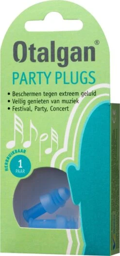Otalgan Party Plugs Oordoppen - Oordopjes Tegen Harde Muziek - 1 Paar -MEDISANA Shop 565x1200