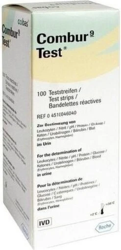Roche Combur 9 Urinetesten Test Strips - 100 Stuks