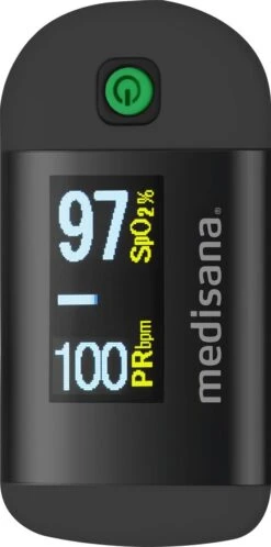 Medisana PM 100 Black Saturatiemeter -MEDISANA Shop 595x1200