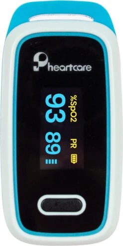 Pheartcare Saturatiemeter Zuurstofmeter Met Inspectie Certificaat En Medische Kwalificatie - Cyaan -MEDISANA Shop 603x1200