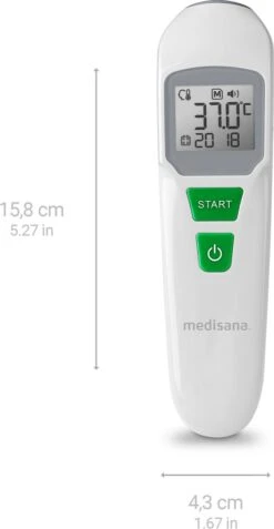 Medisana TM 760 Infrarood Multifunctionele Thermometer - Meet Contactloos Temperatuur Via Voorhoofd - Ook Andere Objecten -MEDISANA Shop 622x1200